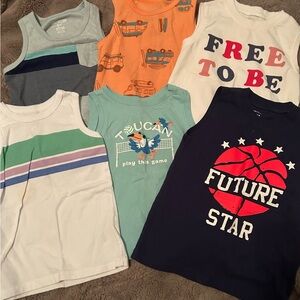 Kids Sleeveless Tops Set - Multicolor